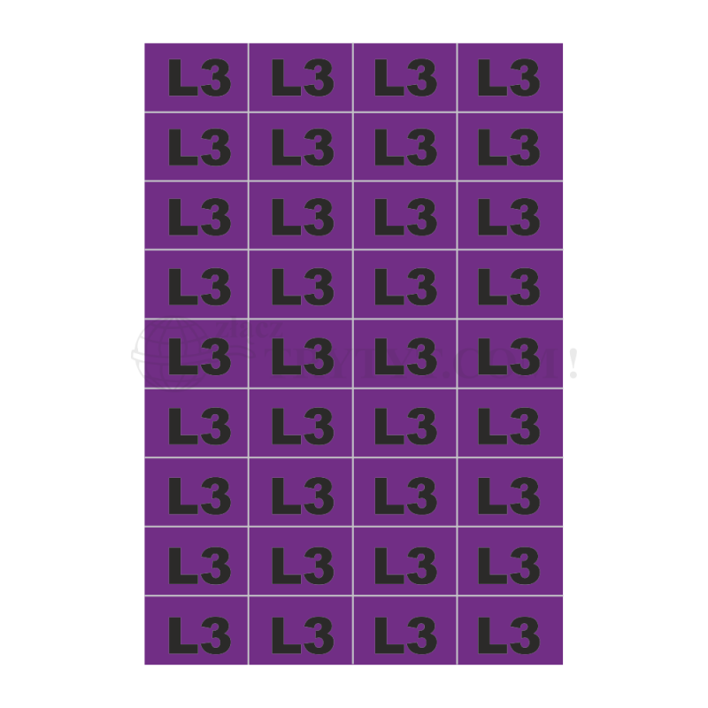 Samolepka " L3 " 30x20mm (NOZ-L3)